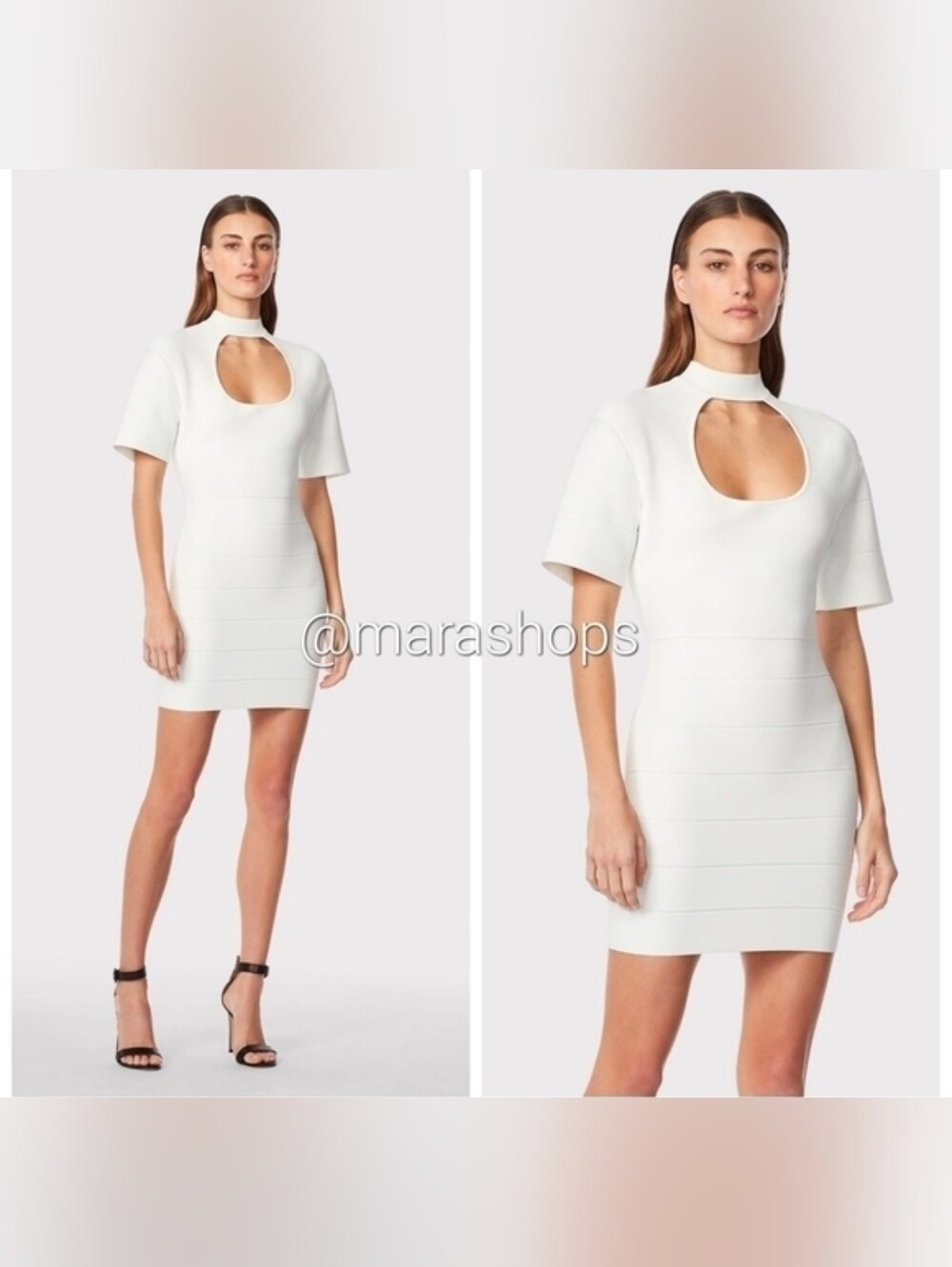 Herve Leger Icon Cutout dress
